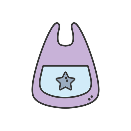 bib baby tool that used to eat vector illustrationのイラスト素材