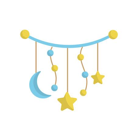 Beautiful hanging decor for babiesのイラスト素材
