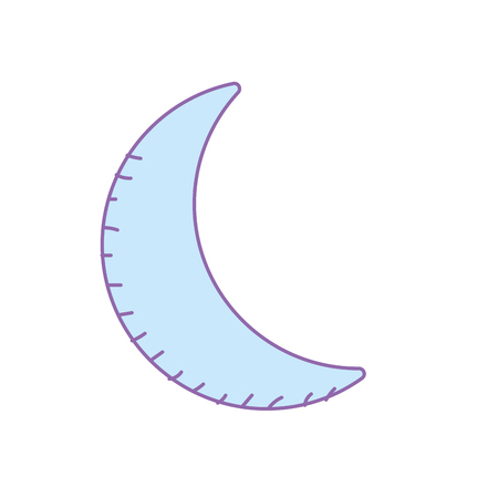 beauty moon on the galaxy spaceのイラスト素材