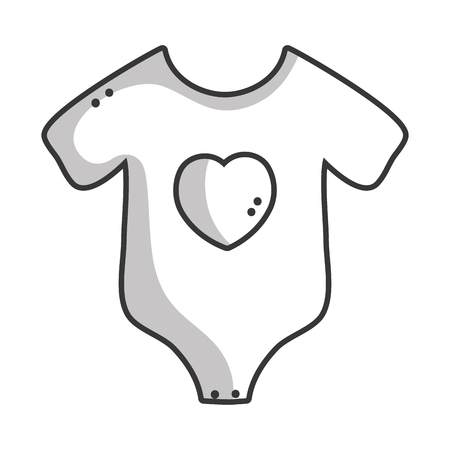 line baby clothes that used in the bodyのイラスト素材