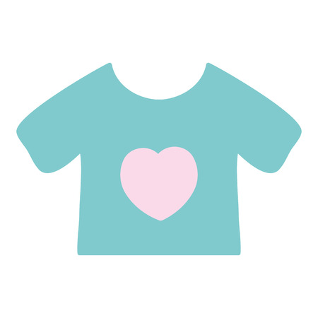 baby t-shirt and textile clothesのイラスト素材