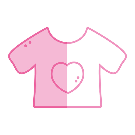 silhouette baby t-shirt and textile clothesのイラスト素材