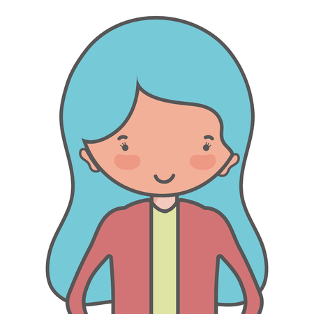 beauty woman with hairstyle designのイラスト素材