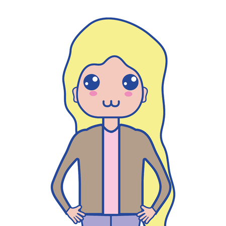 beauty woman with hairstyle designのイラスト素材