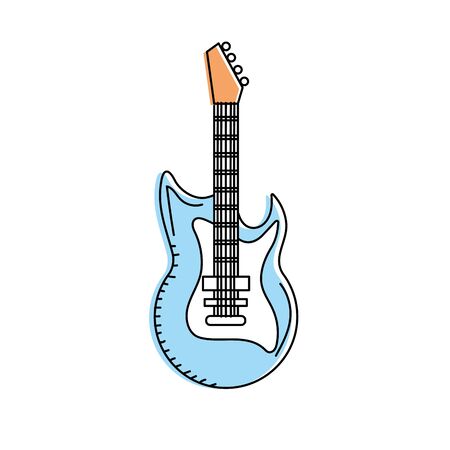 electric guitar musical instrument to play musicのイラスト素材