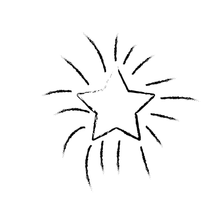figure shiny star in the sky artのイラスト素材