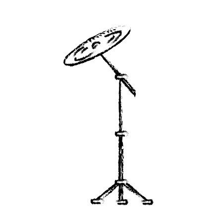 figure cymbal musical instrument to play musicのイラスト素材