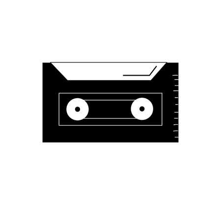 contour cassette to listen and play musicのイラスト素材