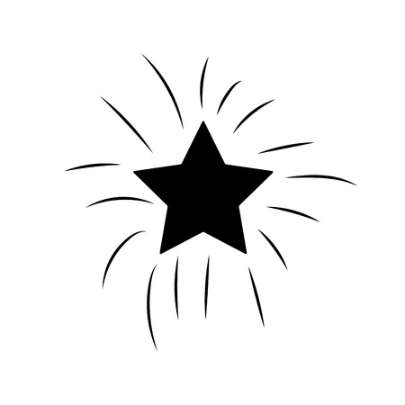 contour shiny star in the sky artのイラスト素材