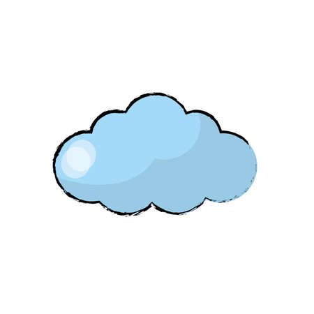 natural cloud design to fresh weather vector illustrationのイラスト素材