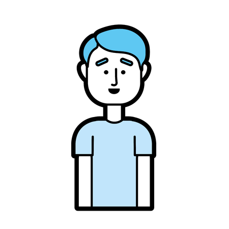 Handsome man with hairstyle design vector illustrationのイラスト素材