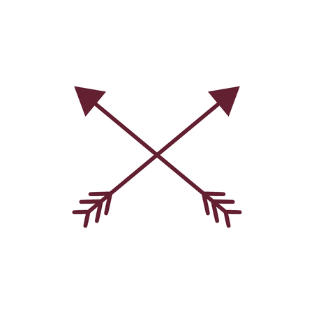 arrows in cross with pointer designのイラスト素材