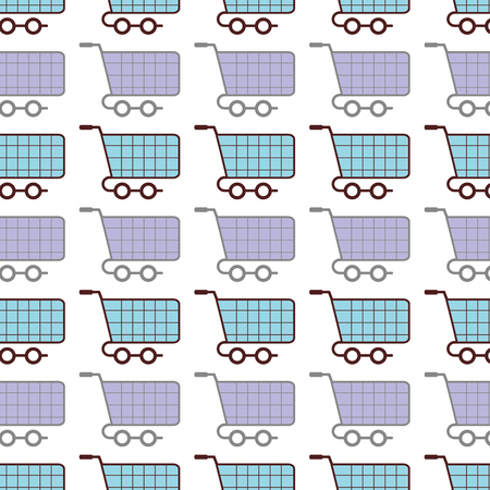 shopping cart to website buy background vector illustrationのイラスト素材