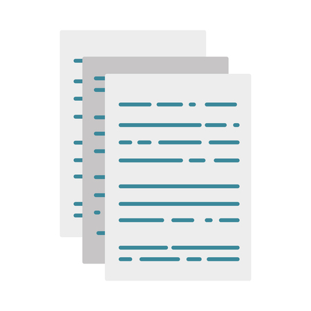 business documents to finance information of company vector illustrationのイラスト素材