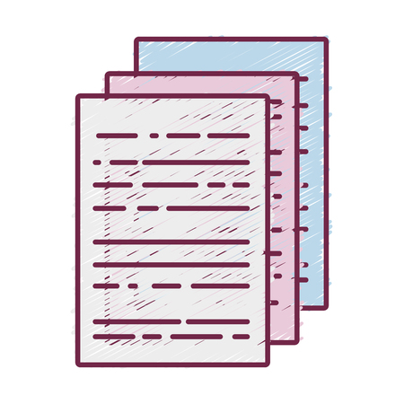 business documents to finance information of company vector illustrationのイラスト素材