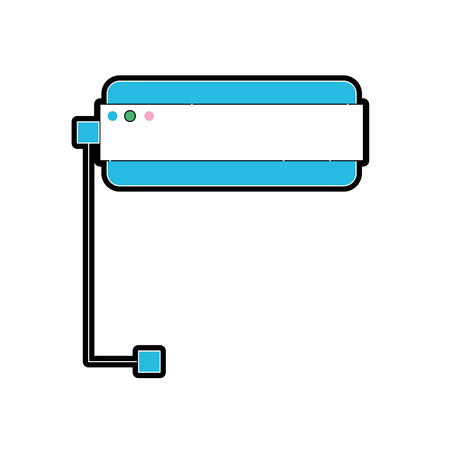 3d glasses technology to dimension experience vector illustrationのイラスト素材