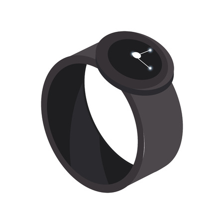 technology smartwatch with digital connection serviceのイラスト素材