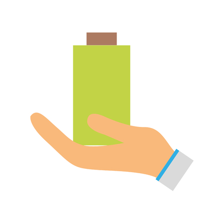 power electric battery charger in the handのイラスト素材
