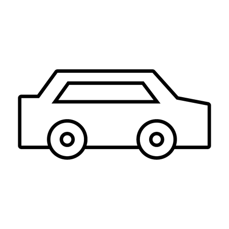 line normal car to transportation and modern styleのイラスト素材