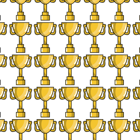 cup prize symbol to winner of competition game backgroundのイラスト素材