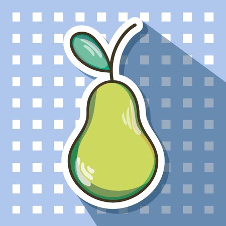 delicious and fresh tropical pear fruitのイラスト素材