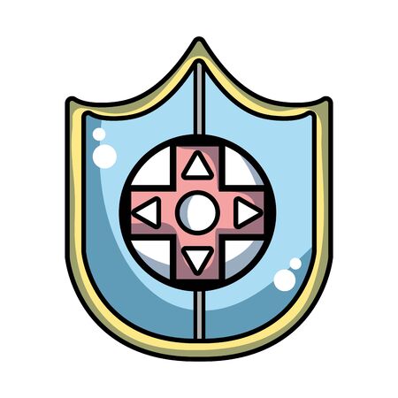 videogame symbol to play and videogame technologyのイラスト素材