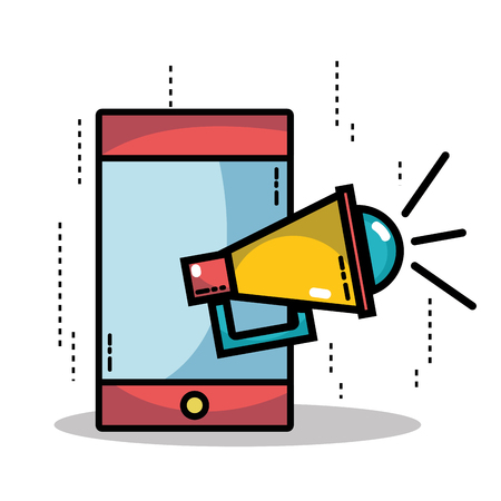 smartphone technology with finance plan informationのイラスト素材