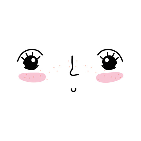 woman face with facial expression designのイラスト素材