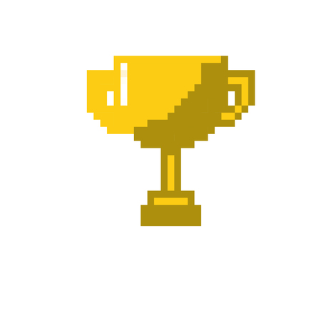 trophy prize cup to winner champion vector illustrationのイラスト素材