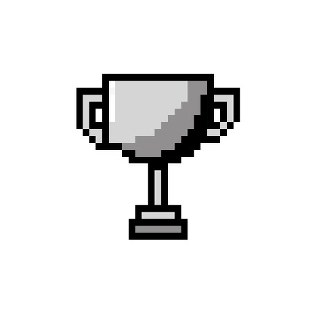contour trophy prize cup to winner champion vector illustrationのイラスト素材