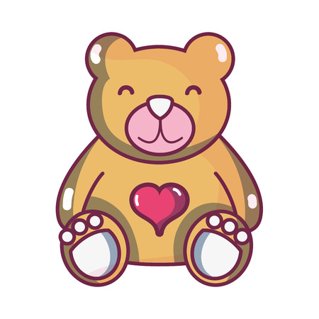 A nice teddy bear toy to game vector illustration.のイラスト素材