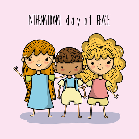 national peace and love day to global harmonyのイラスト素材