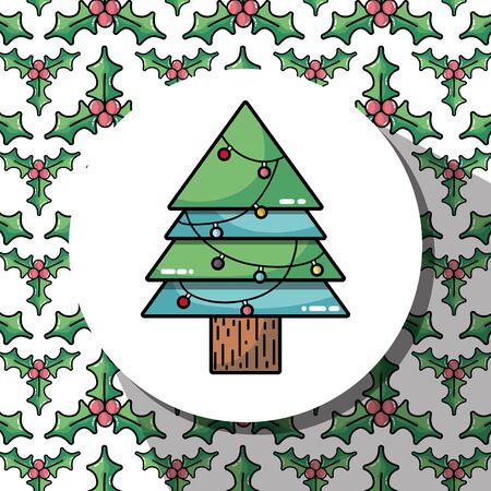 christmas celebration in december with decorationのイラスト素材