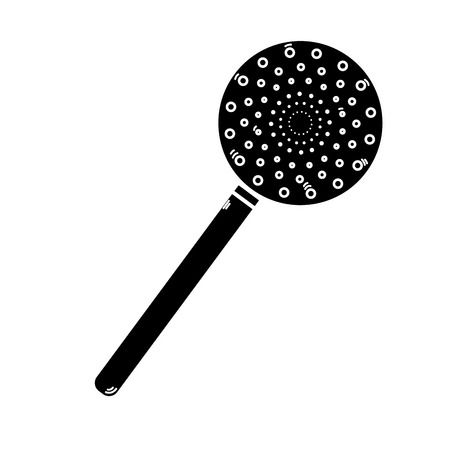contour skimmer kitchen utensil that used to cookのイラスト素材
