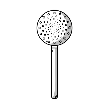 line skimmer kitchen utensil that used to cook vector illustrationのイラスト素材