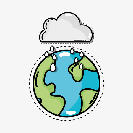 A natural weather condition and difference temperature.のイラスト素材