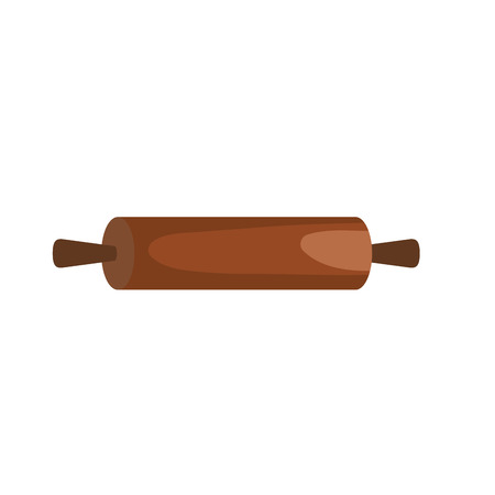 rolling pin kitchen utensil object to cuisine vector illustrationのイラスト素材
