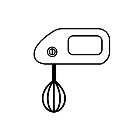 Line mixer technology kitchen utensil object vector illustrationのイラスト素材