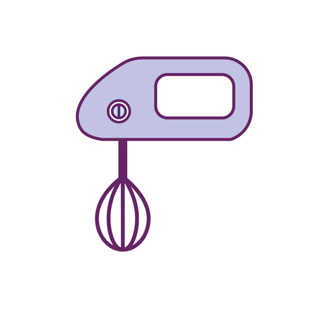 Mixer technology kitchen utensil object vector illustrationのイラスト素材