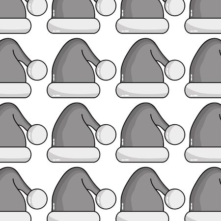 hat decoration of merry christmas celebration background vector illustrationのイラスト素材