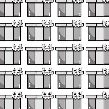 nice present gift to merry christmas celebration background vector illustrationのイラスト素材