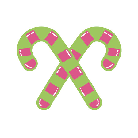 sweet walking stick merry christmas design vector illustrationのイラスト素材
