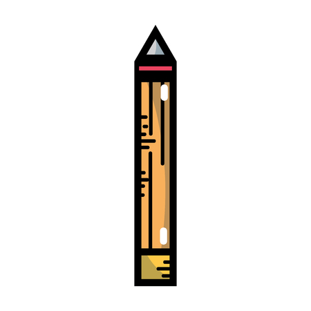 pencil school tool object to educationのイラスト素材