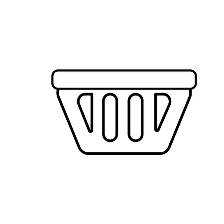 line shopping basket icon symbol to buyのイラスト素材
