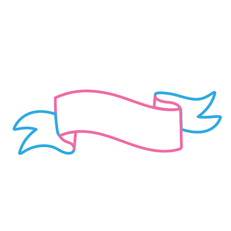 Art ribbon decoration design elementのイラスト素材