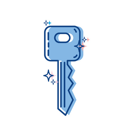 key door to security and protection design vector illustrationのイラスト素材
