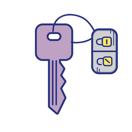 key door to security and protection design vector illustrationのイラスト素材