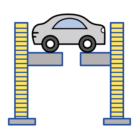 technology car service to mechanical repair vector illustrationのイラスト素材