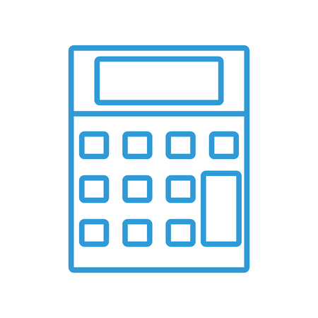 silhouette technology calculator tool to account economy vector illustrationのイラスト素材