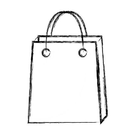 figure shopping bag market accessory icon vector illustrationのイラスト素材